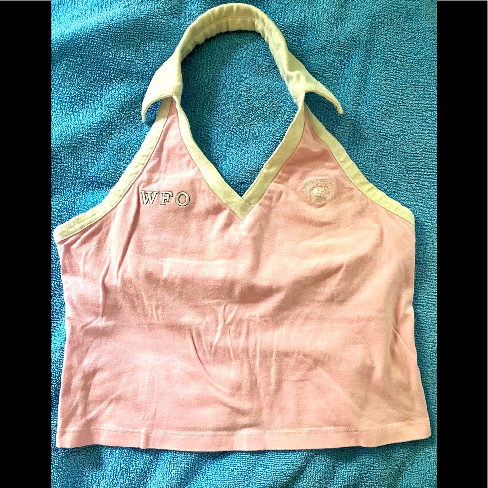 Billabong cute pink Halter top w bra